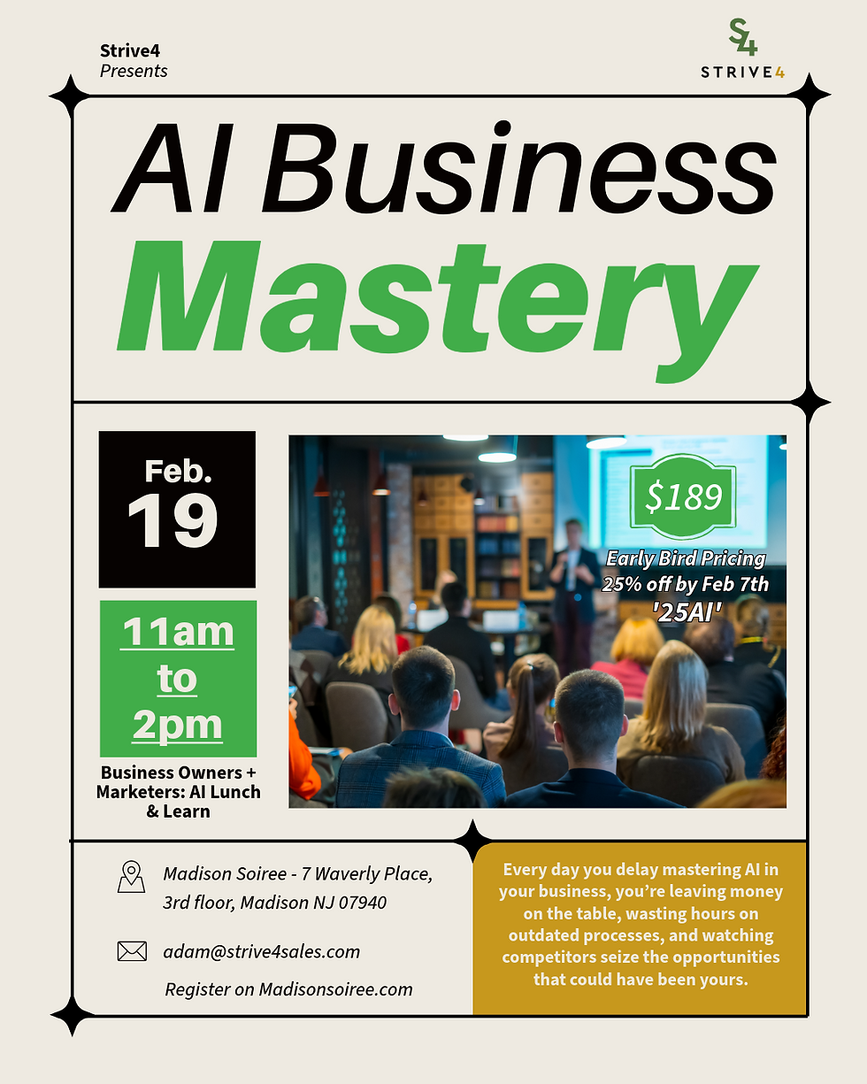 AI Business Mastery: AI That Moves Your Business Forward | Strive 4