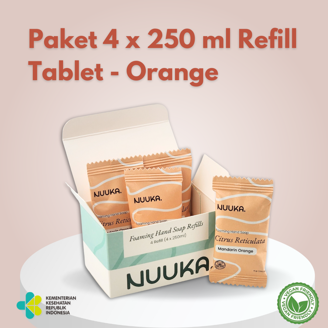Nuuka Foaming Hand Soap Tablet 4 pcs x 250 ml - Multi Pack - Orange