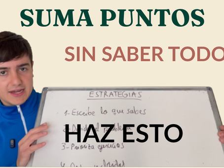 Cómo ganar puntos en Selectividad sin saber hacerlo todo