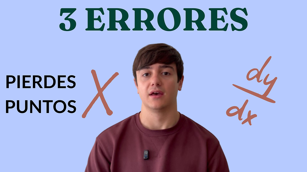 3 errores en derivadas que te hacen perder puntos fáciles
