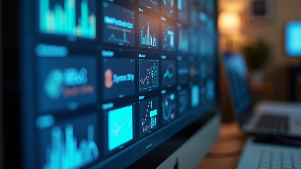 Eye-level view of a digital screen displaying AI education tools