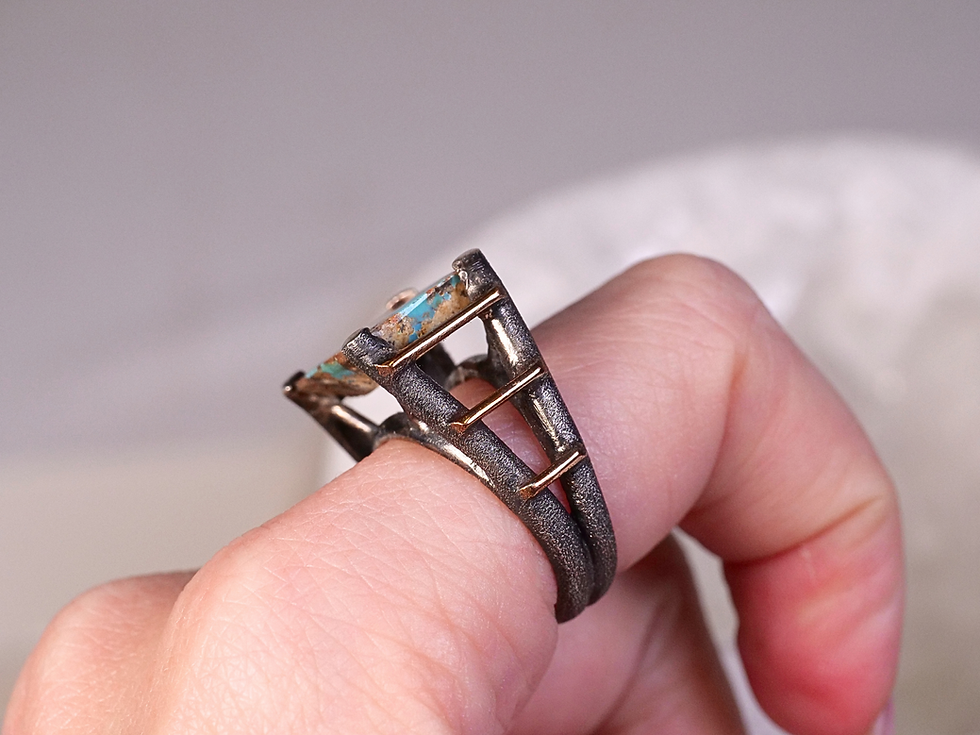 Thumbnail: turquoise ring, men’s turquoise ring style, unisex turquoise ring, gift for her turquoise ring, gift for him turquoise ring