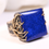 Thumbnail: bora, bora jewelry, lapis lazuli, lapis lazuli ring, lapis ring, blue lapis, deep blue stone, royal blue gemstone,