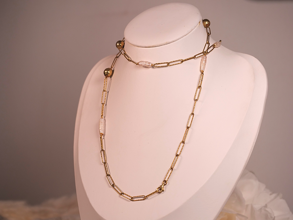 Gold Peral Necklace