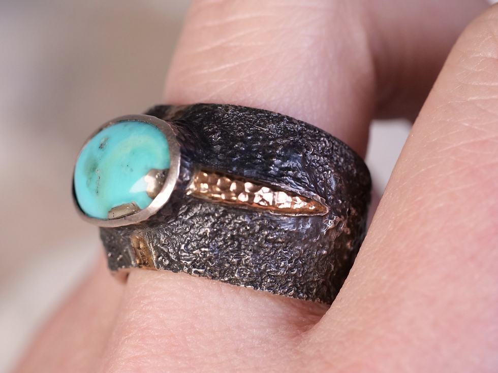 oval turquoise ring, bezel set turquoise, bezel turquoise ring, wide band ring, wide oxidized ring, oxidized silver ring, oxi
