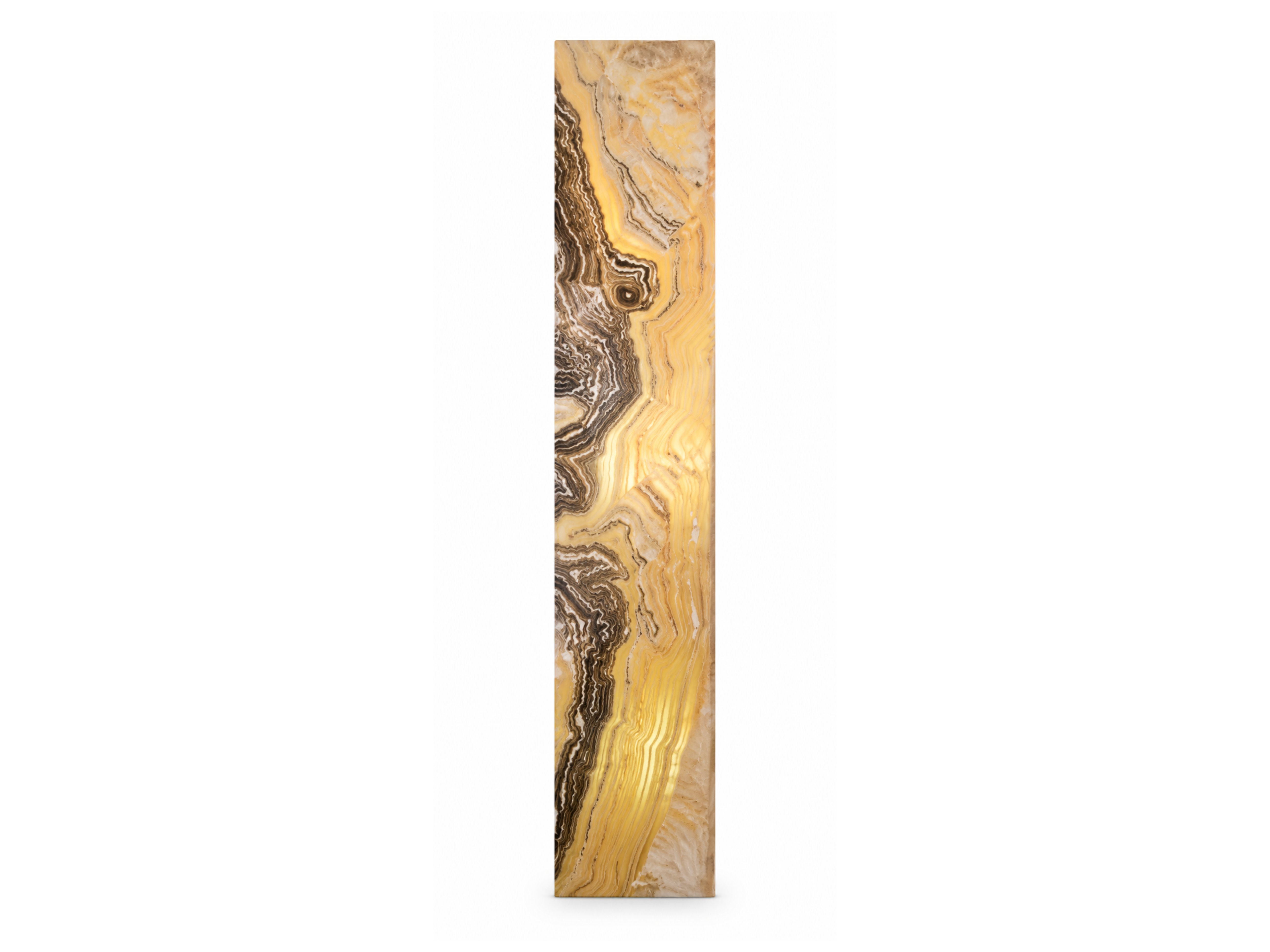 Zebra Onyx Floor Lamp