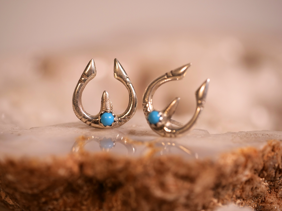 Thumbnail: turquoise gemstone earrings, country style earrings, wild west earrings, cowboy jewelry,