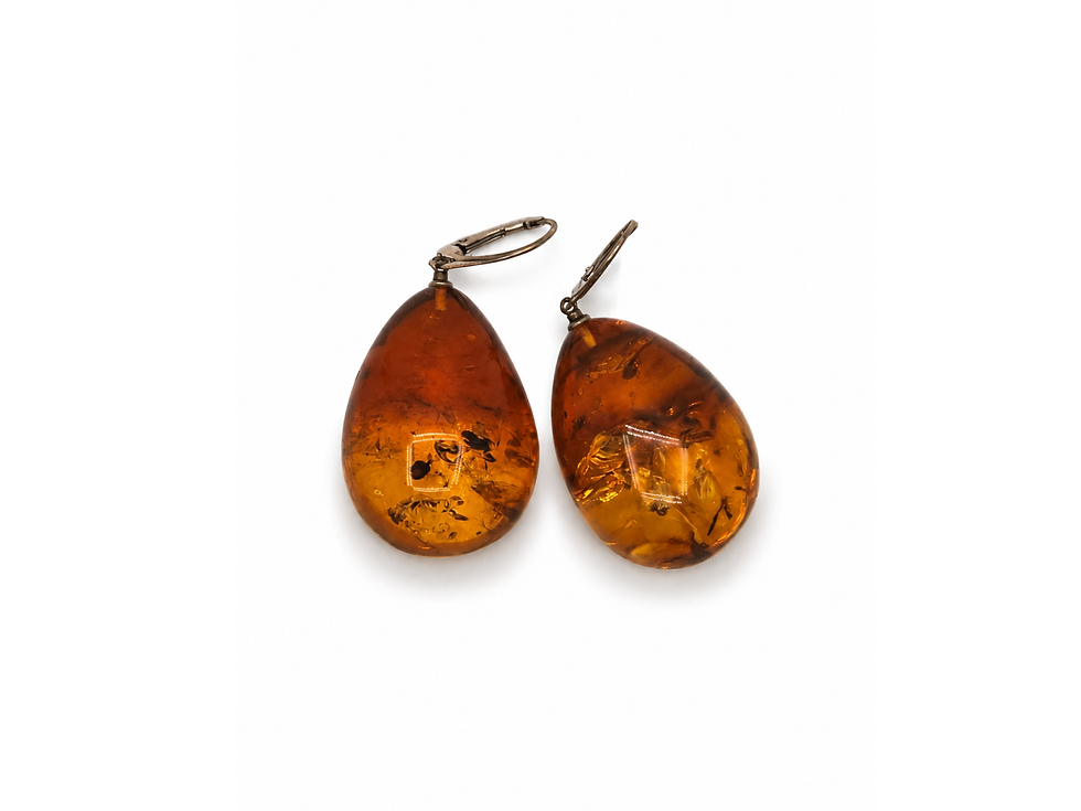 Thumbnail: everyday amber earrings, statement amber earrings, gift for her amber earrings, natural gemstone earrings, sterling silver dr