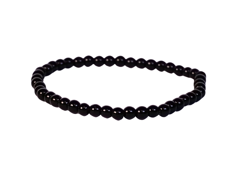 Thumbnail: healing crystal bracelet, onyx jewelry, onyx beads, meditation bracelet, yoga bracelet, mindfulness bracelet, grounding brace