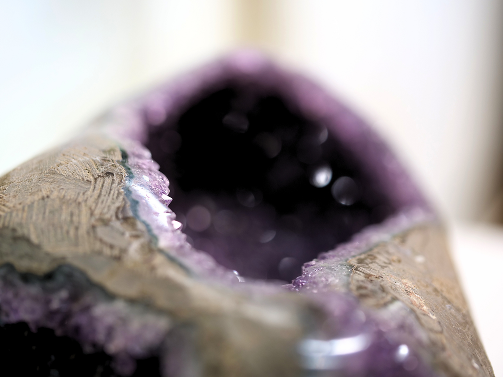 Thumbnail: purple gemstone, natural decor, spiritual growth, gemstone healing, gemstone cluster decor, decorative stone, amethyst home,