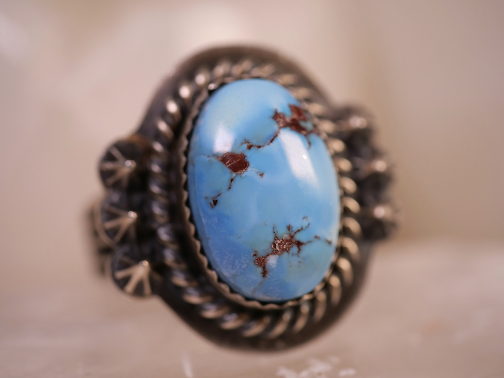 Thumbnail: altyn tyube turquoise, natural turquoise, genuine turquoise, real turquoise, western jewelry
