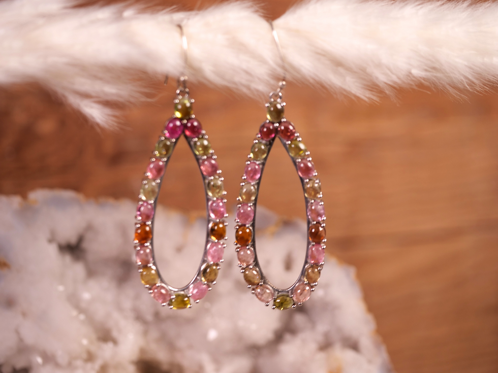 Thumbnail: silver earrings healing crystal jewelry raw stone inspired earrings metaphysical jewelry