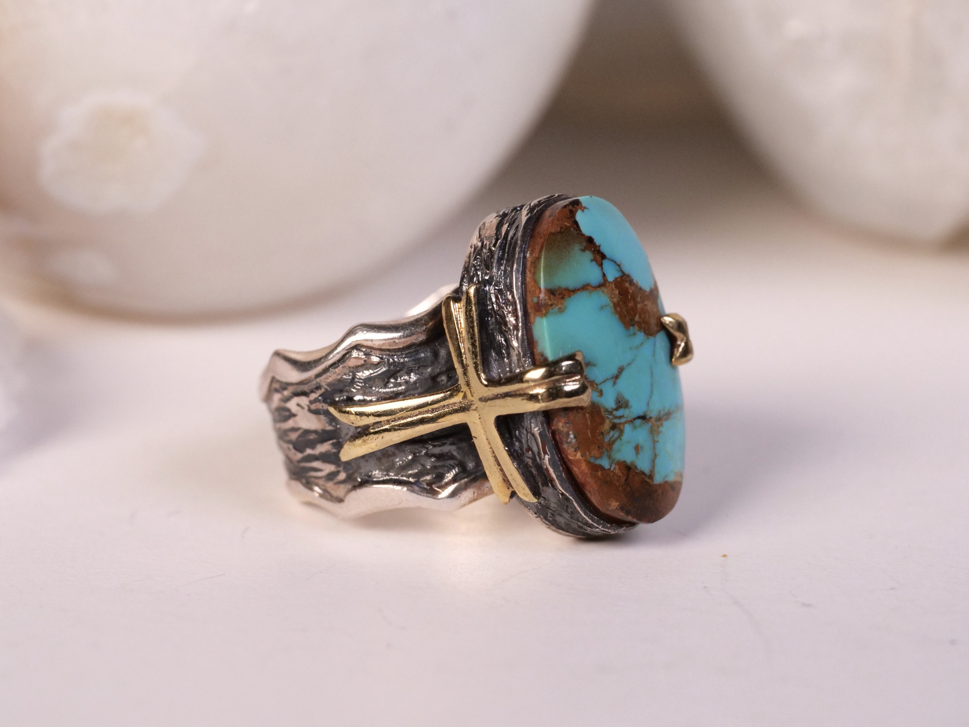 gold ring, artisan metalsmith, handcrafted jewelry, hand forged look, raw metal look