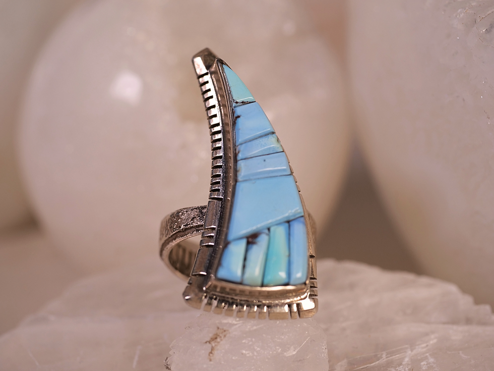 Thumbnail: modern western jewelry, southwest style ring, one of a kind, ready to ship, gift boxed, quality inspected