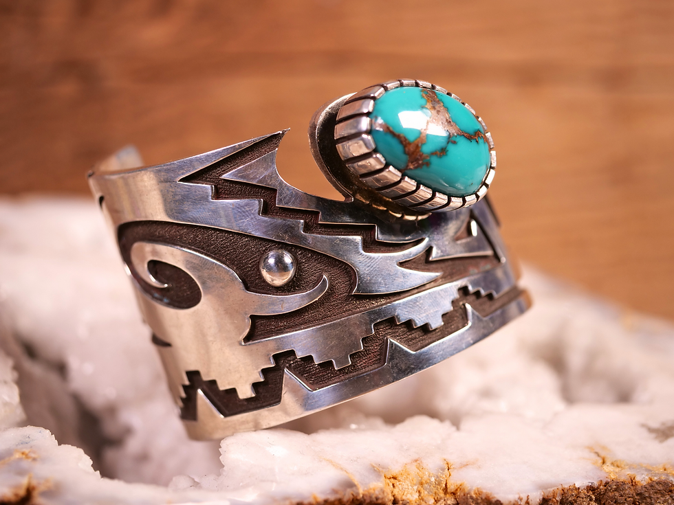 Thumbnail: turquoise western jewelry turquoise cowboy bracelet cowgirl turquoise bracelet turquoise bohemian jewelry vintage turquoise j