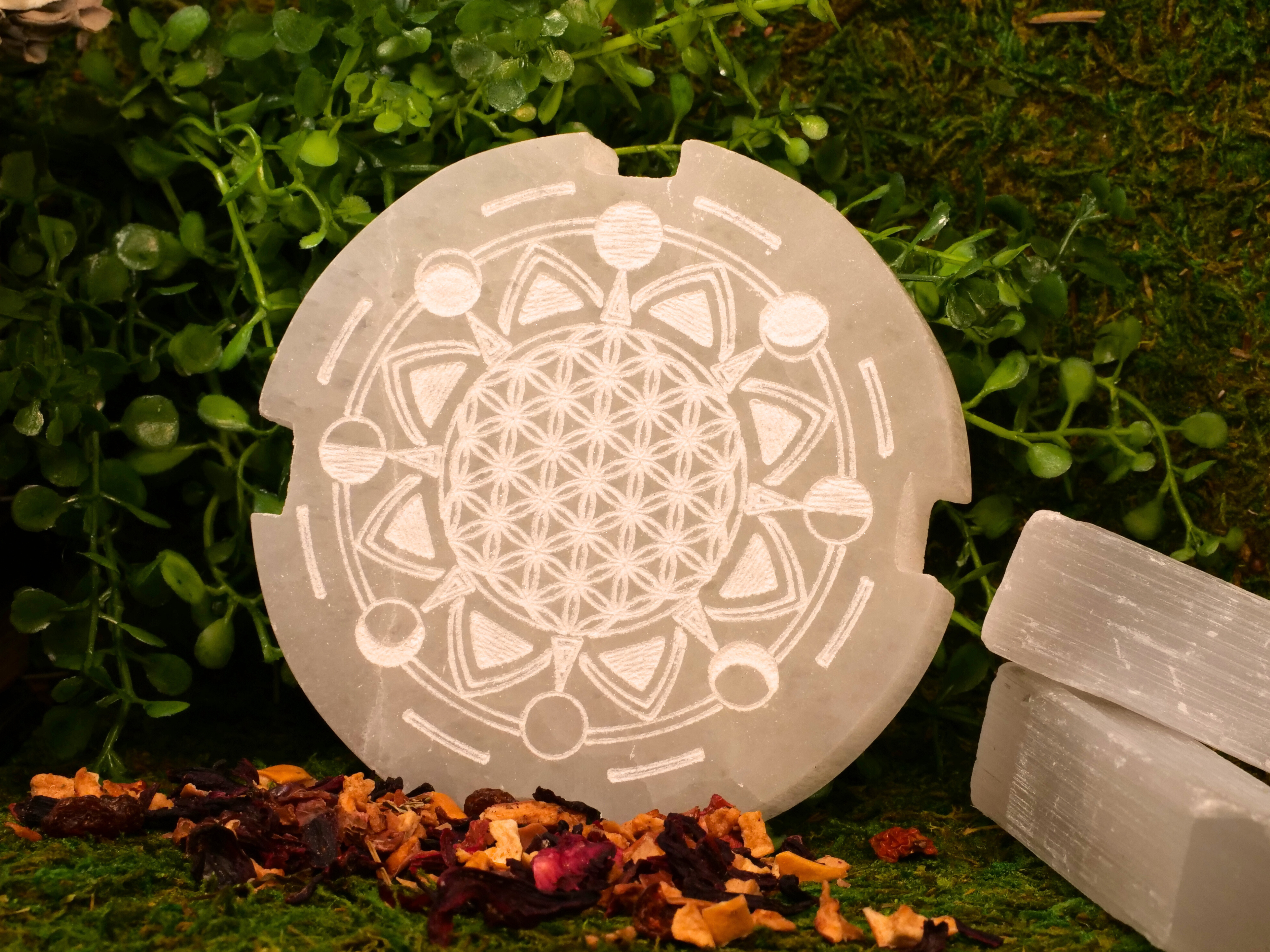 Cogwheel Circular White Intricate Geometric Protective Lunar Sacred Cleansing Harmonious Cosmic