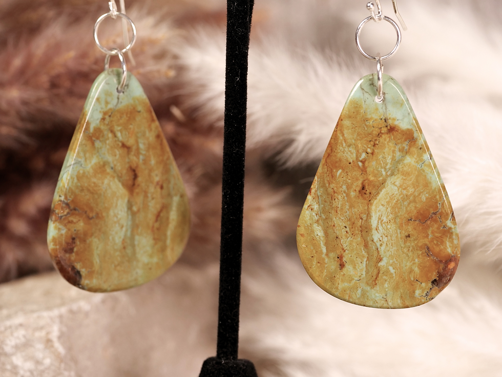 Thumbnail: Montana handmade earrings, artisan earrings, gemstone earrings, lightweight earrings, dangling earrings