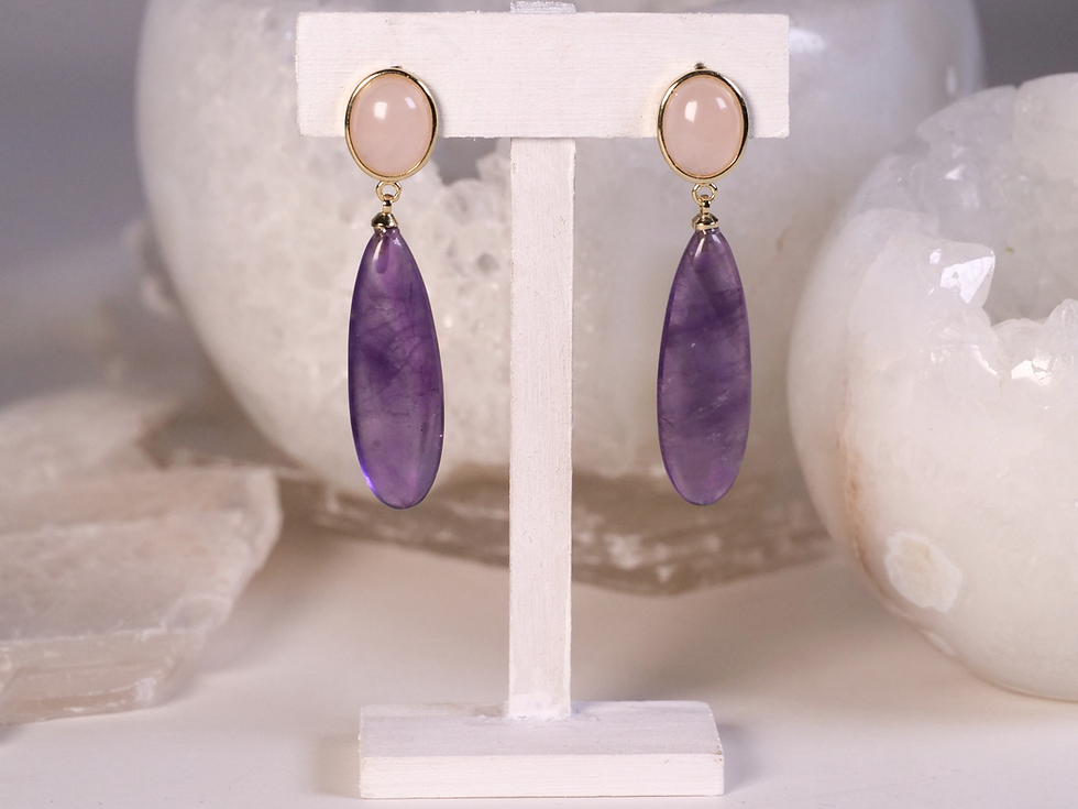 long purple earrings, purple drop earrings, amethyst long drops, amethyst teardrop earrings, amethyst leaf