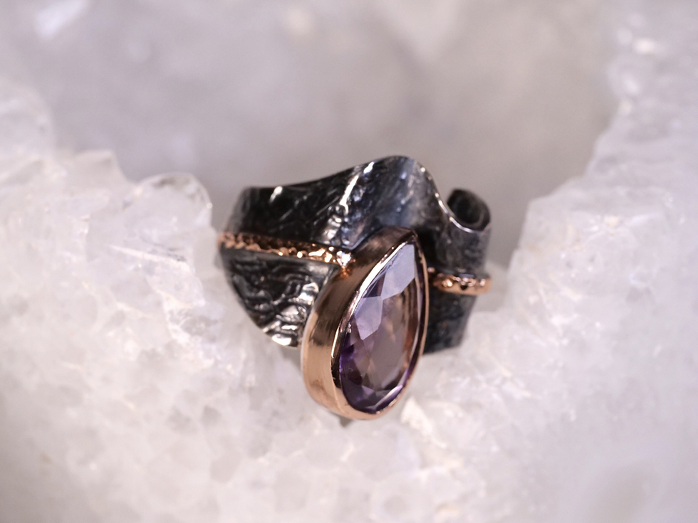 Thumbnail: oxidized 925 sterling silver, oxidized silver ring, dark oxidized silver, wide band ring, chunky band ring,