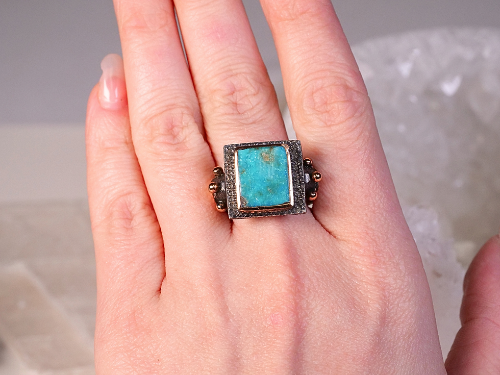 Thumbnail: ring bora turquoise ring bora jewelry brooklyn bora jewelry providence wayland square mediterranean