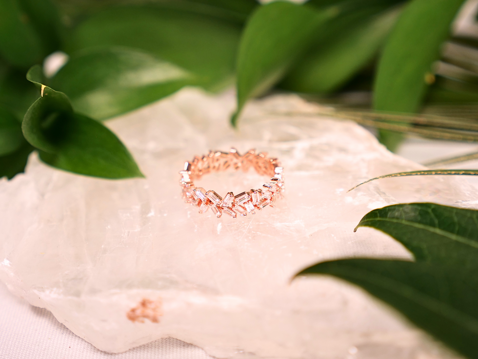 Thumbnail: Swarovski Rose Gold Ring