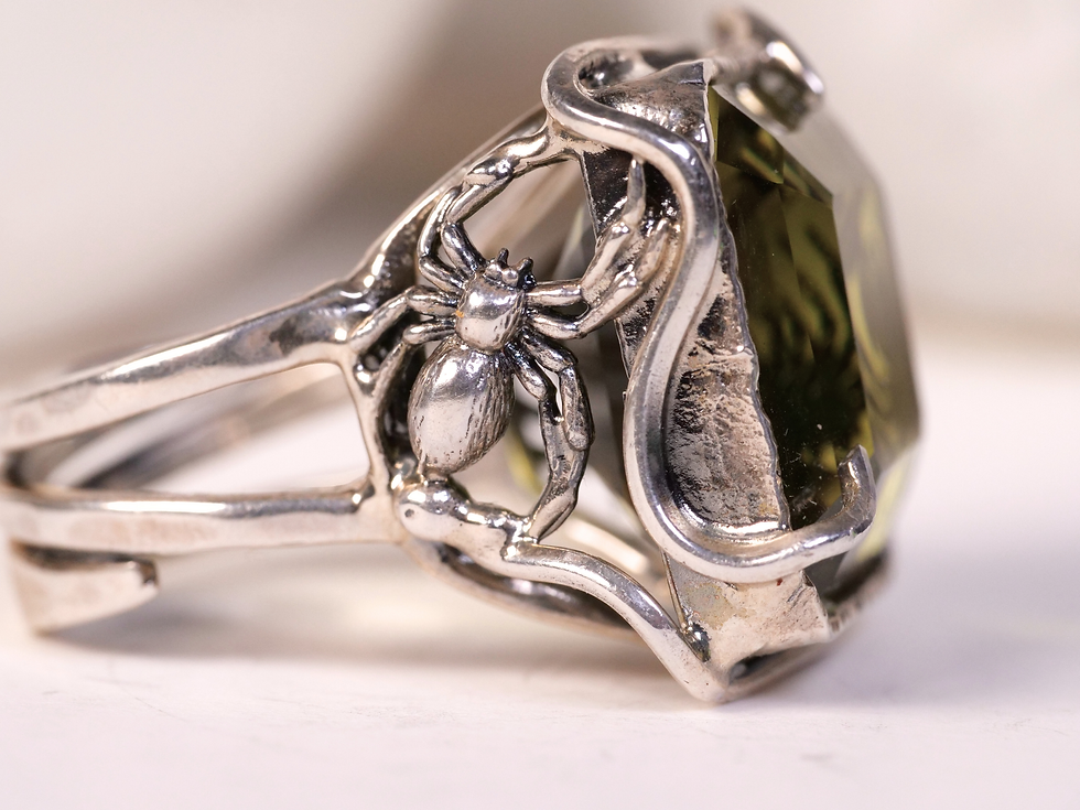Thumbnail: bold ring, chunky ring, wide band ring, openwork ring, organic ring, textured silver ring, polished silver, high dome