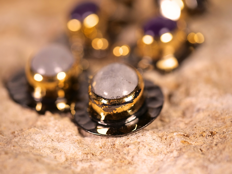 statement jewelry, gemstone earrings, boho earrings, moonstone jewelry, mystical earrings