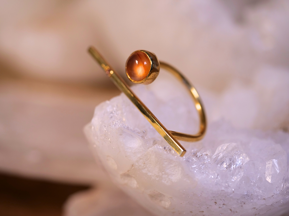 Thumbnail: positive energy jewelry citrine crystal healing ring citrine for happiness and success citrin