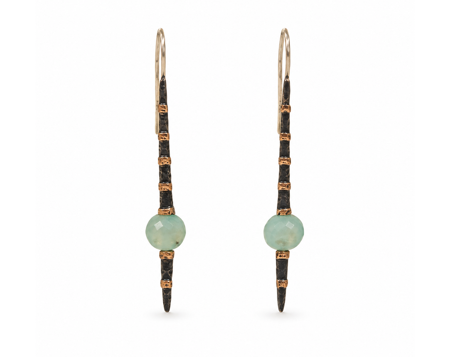 BORA aquamarine earrings, long aquamarine earrings, aquamarine bar earrings, faceted aquamarine earrings, aquamarine drop ear