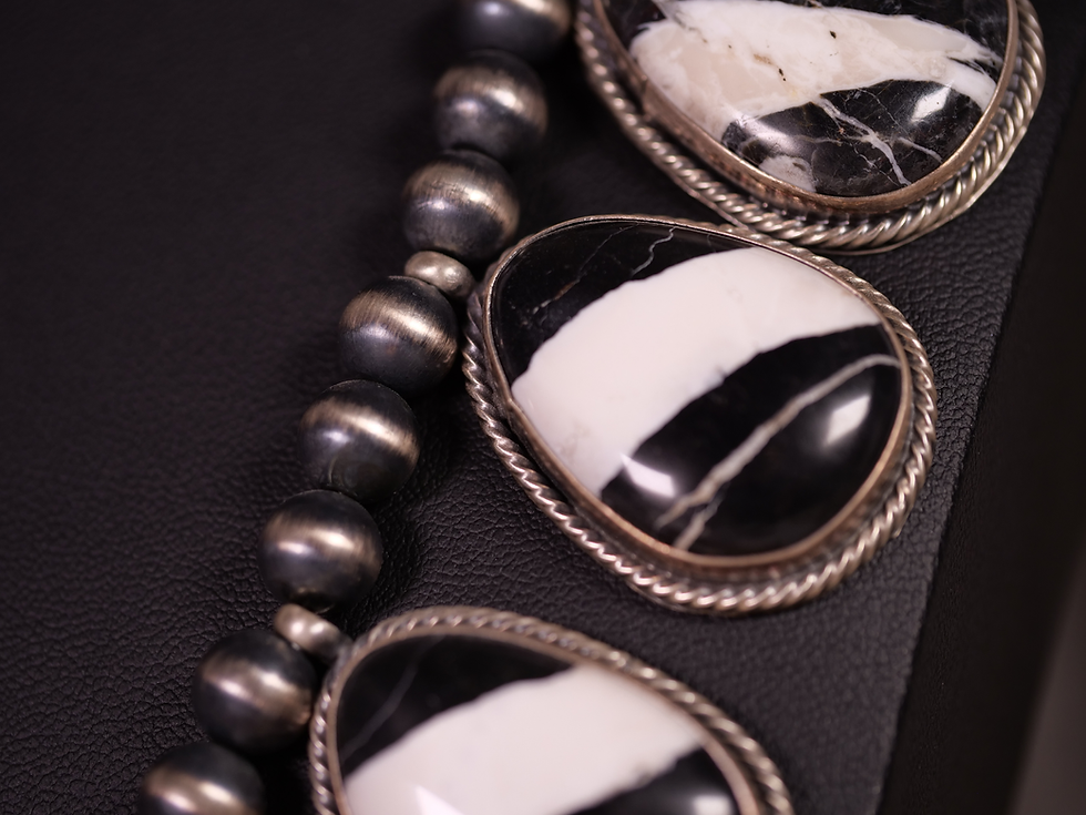 Thumbnail: bold gemstone necklace white buffalo, spiritual white buffalo necklace, elegant white buffalo necklac