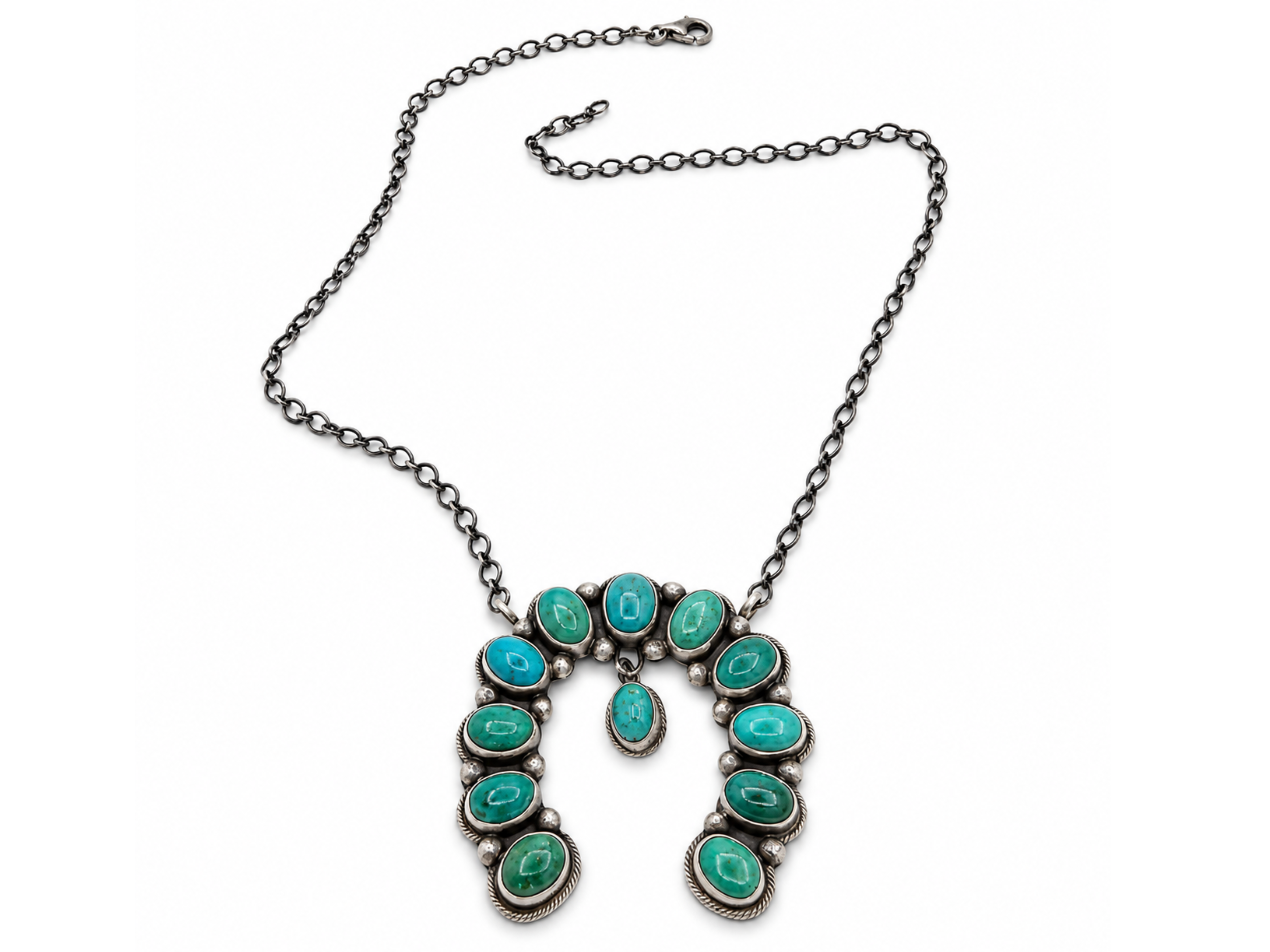 Bob Begenti Calico Lake Turquoise Naja Necklace