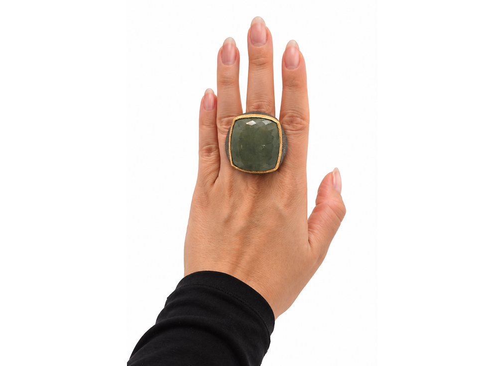 Thumbnail: BORA aquamarine ring, BORA statement ring, aquamarine cocktail ring, oversized aquamarine ring, faceted aquamarine ring, rect