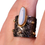 Thumbnail: milky blue gemstone, soft blue stone, calm blue ring, ocean color ring, sky color jewelry, blue ring women,