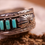 Thumbnail: bracelet, southwestern turquoise cuff, handmade silver turquoise jewelry, vintage