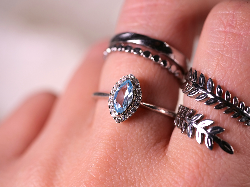 sky blue gemstone ring, december birthstone ring, delicate halo ring, marquise halo ring