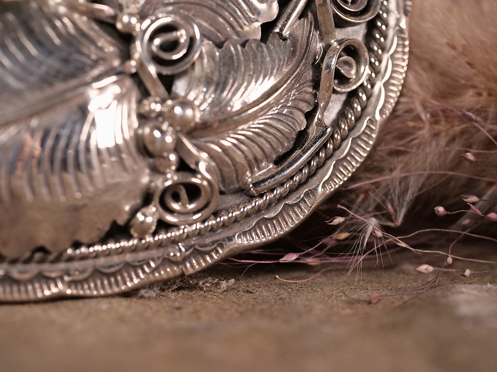 Thumbnail: vintage, silver, brooch, jewelry, nature, inspired, sterling, elegant, craftsmanship, timeless, leaves, vines, accessory,