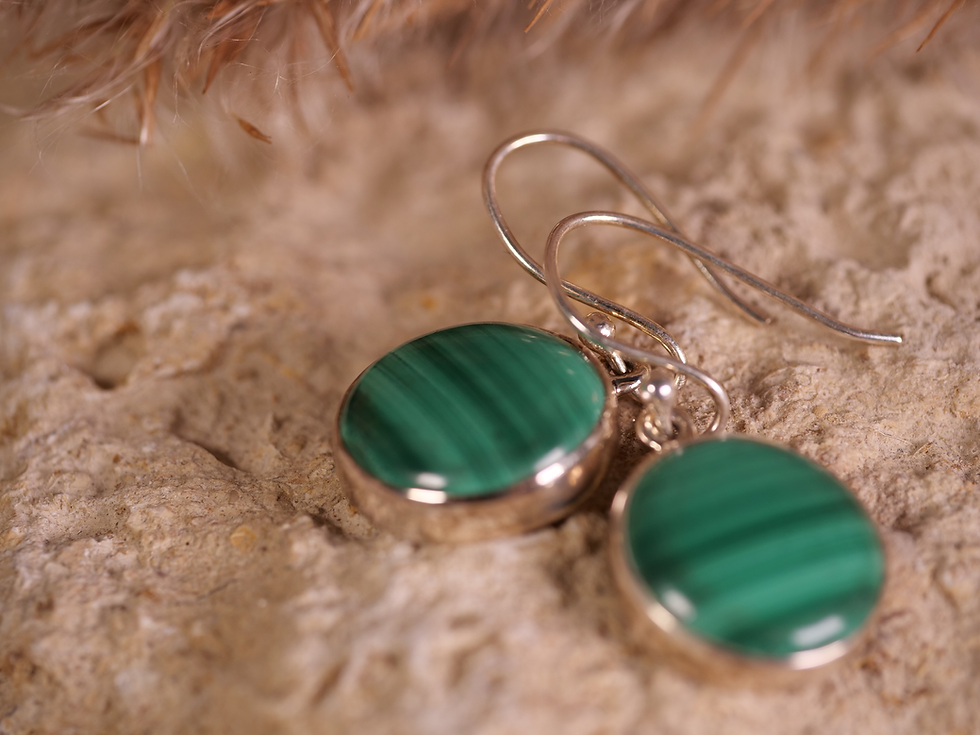 Thumbnail: healing crystal jewelry, malachite drop fashion, elegant bohemian earrings, unique malachite