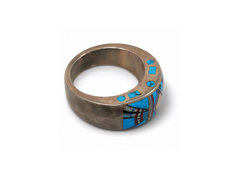 Thumbnail: Introducing our stunning Southwest Multicolor Ring, a beautiful piece that will add a touch of bold flair to any outfit. This