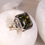 Thumbnail: handmade ring, handmade peridot ring, handcrafted ring, bora handmade, designer ring,