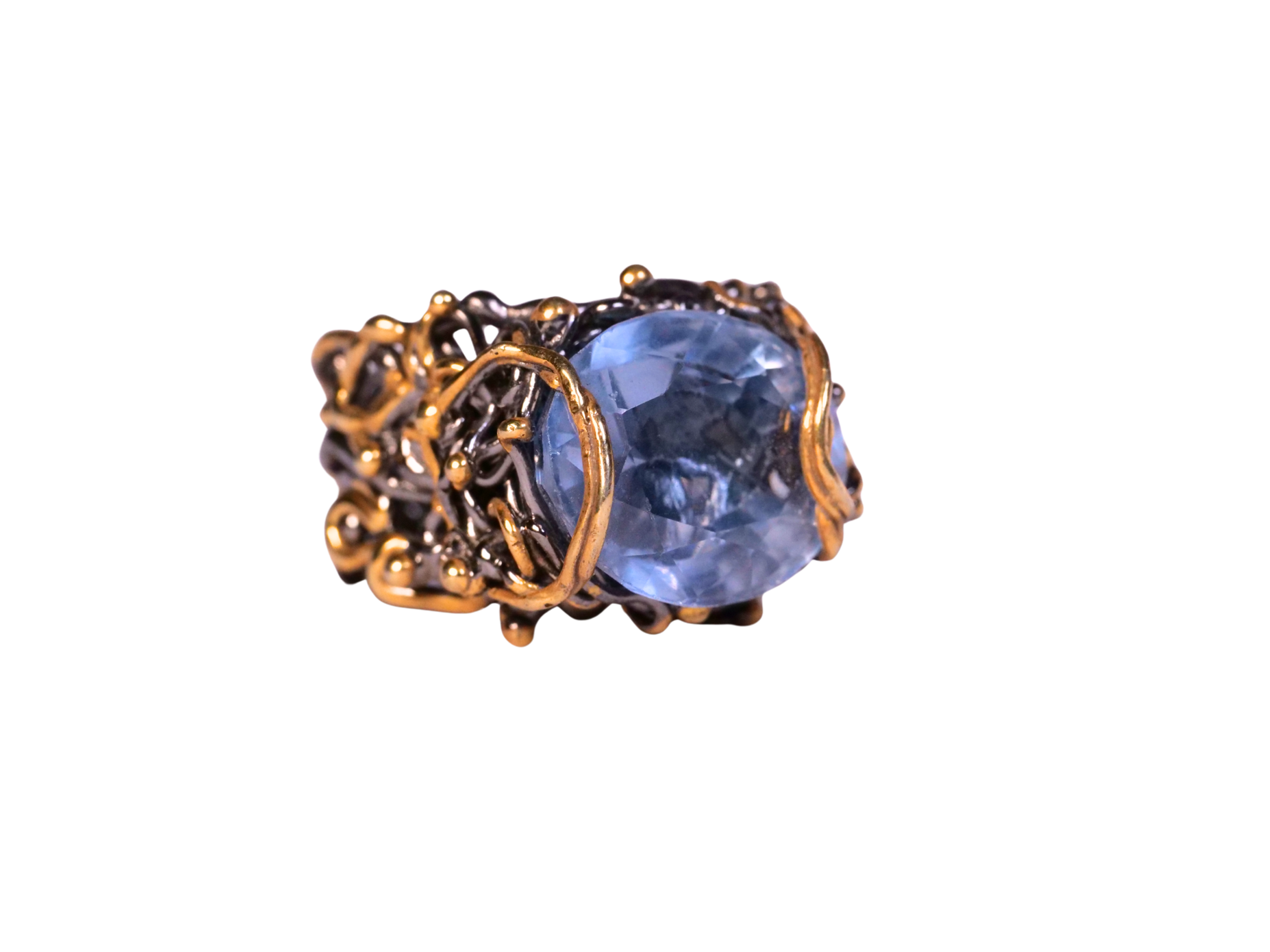 cocktail ring, bold ring, sculptural ring, modern ring, organic ring, sea urchin ring, sputnik ring, starburst ring, burst se