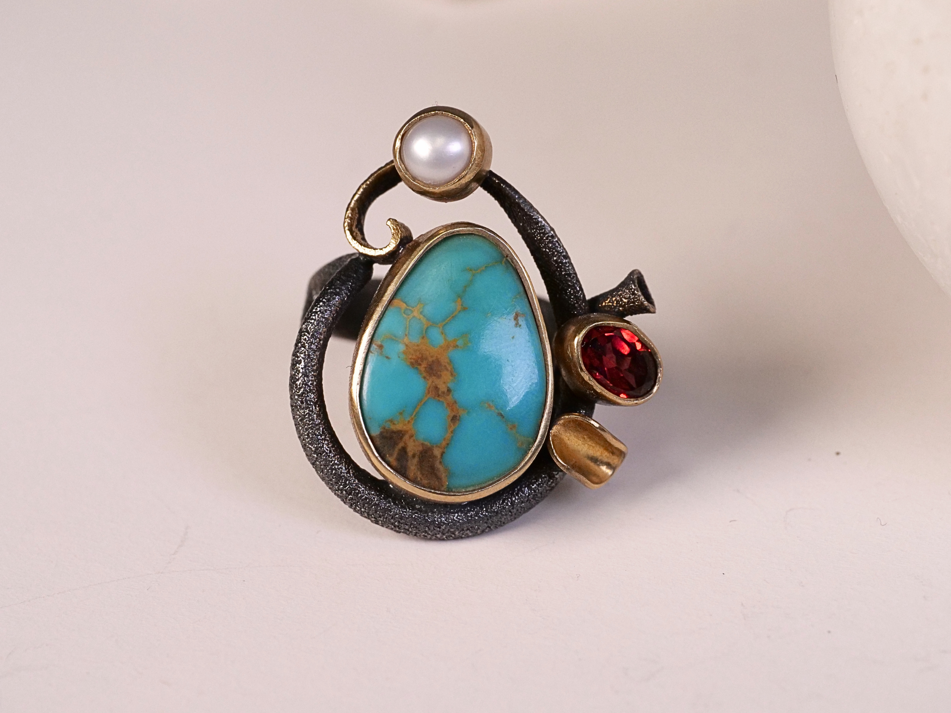 January birthstone garnet June birthstone pearl November birthstone citrine December birthstone turquoise gemstone pendant ne