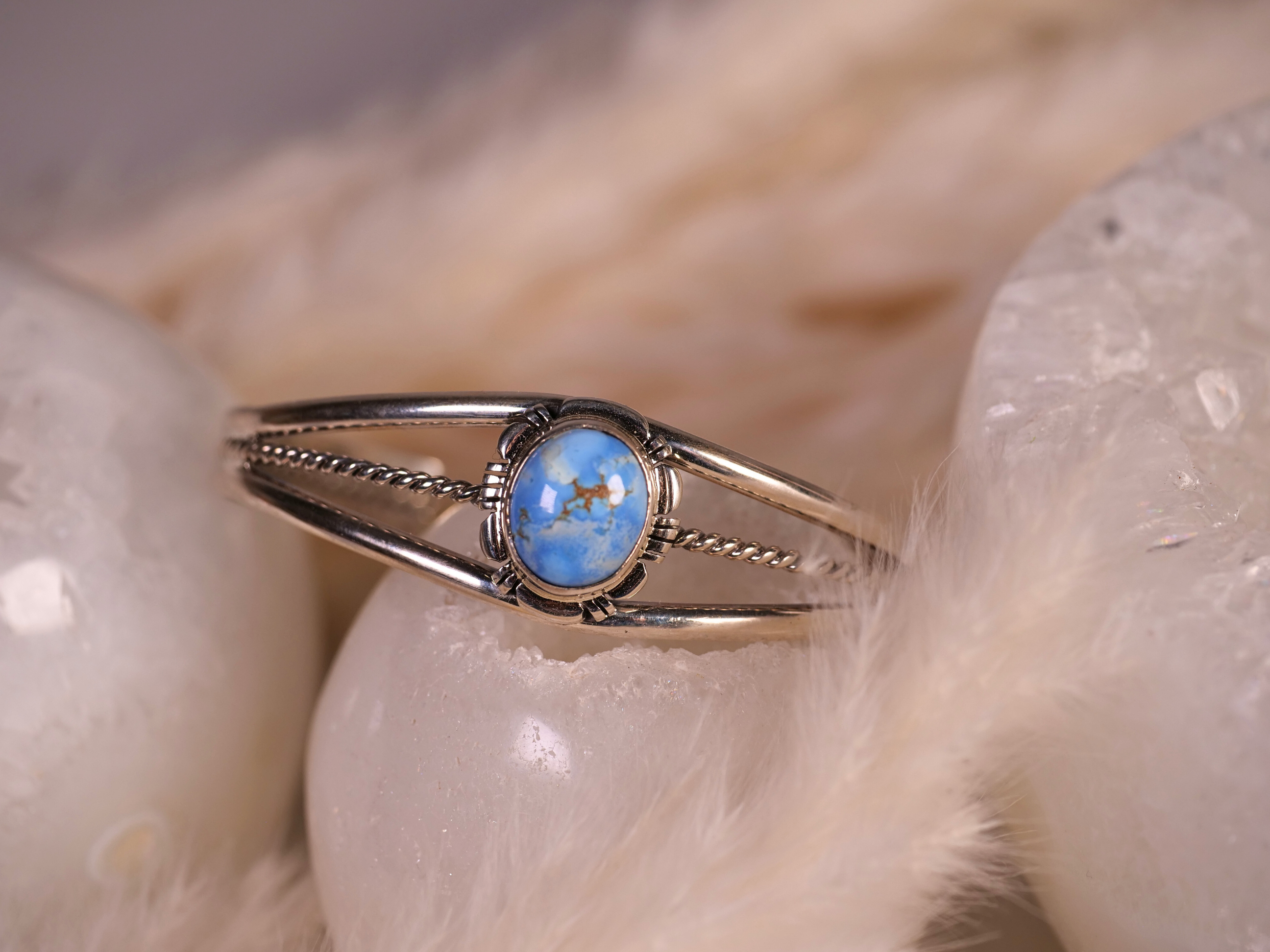 golden hill turquoise cuff, golden hill turquoise bracelet, golden hill turquise, sterling silver cuff, triple wire cuff,