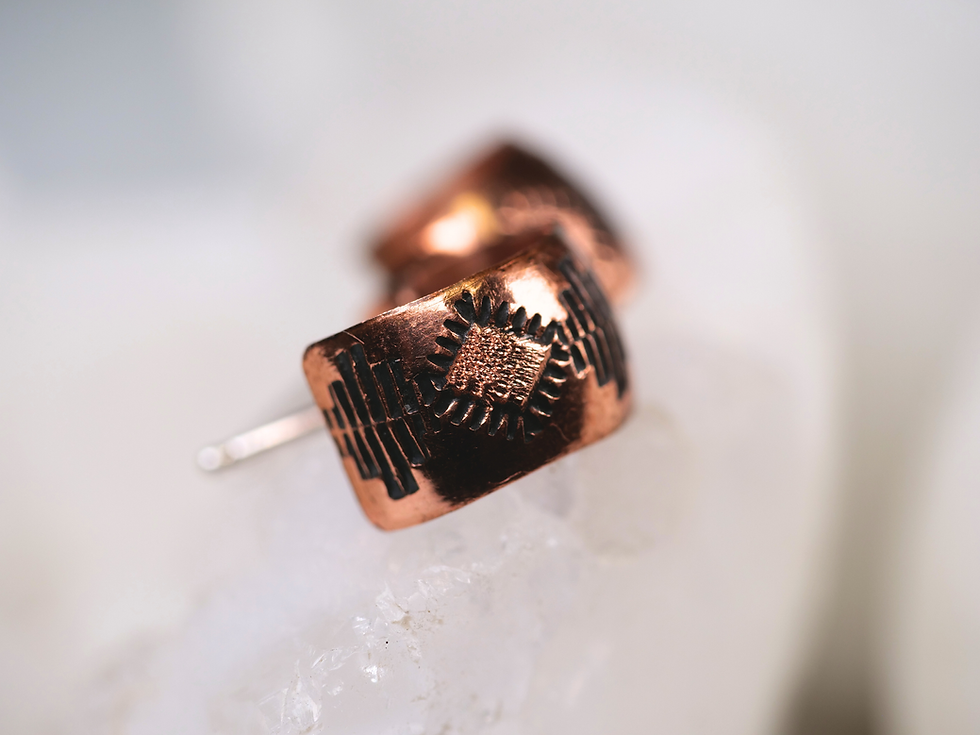Thumbnail: Indian Silver Native Earrings