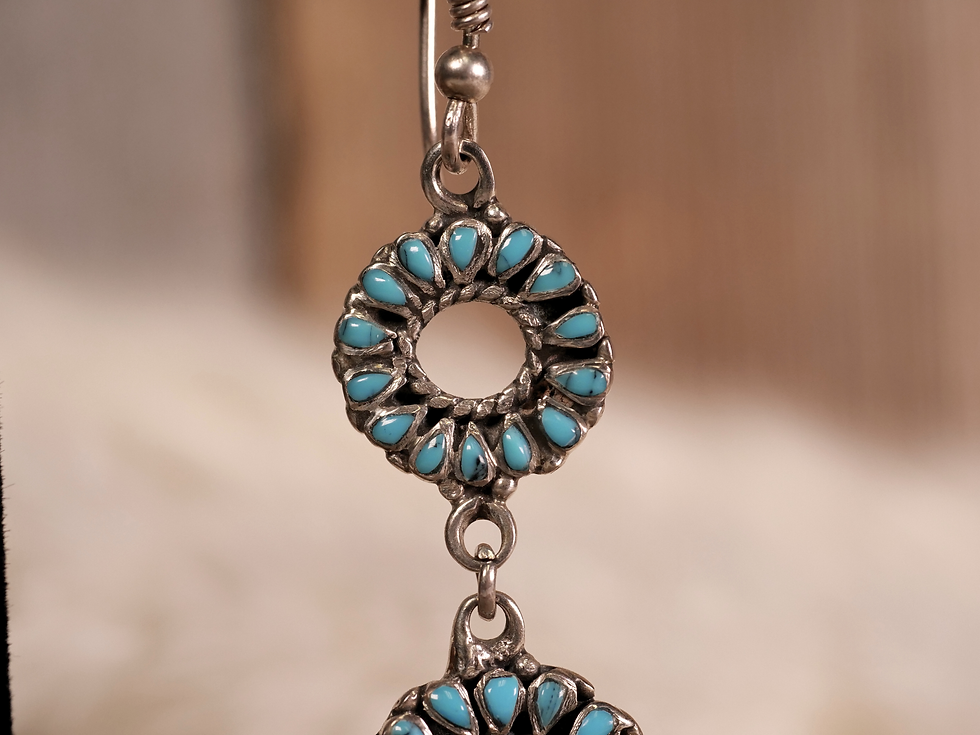 Thumbnail: bold fashion, healing stones, boho chic, turquoise heritage, handcrafted treasures, natural stone earrings