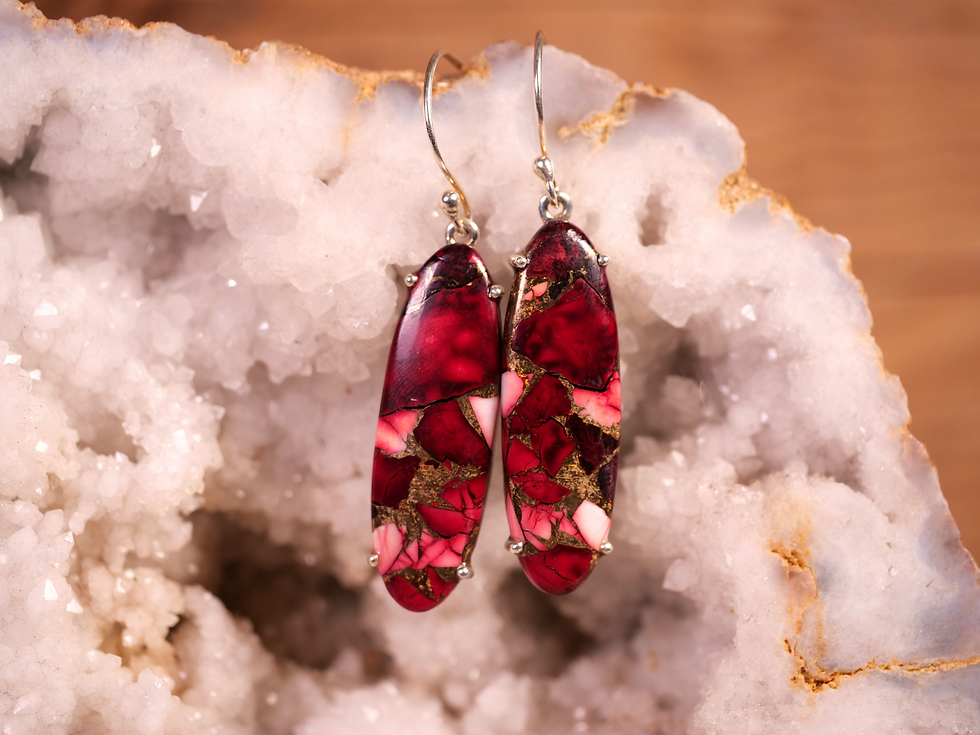 red jasper oval earrings handmade gemstone jewelry sterling silver red earrings boho
