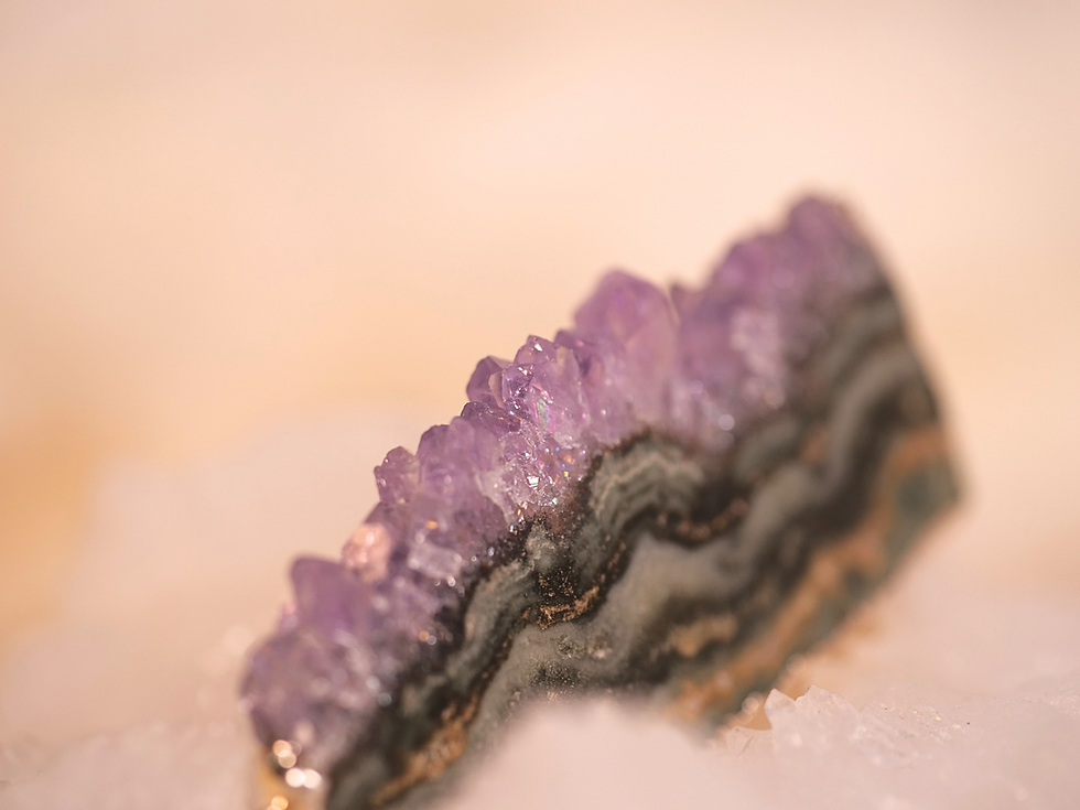 Thumbnail: charm layering necklace unique amethyst crystal unique crystal pendant bohemian crystal jewelry spiritual pendant protection