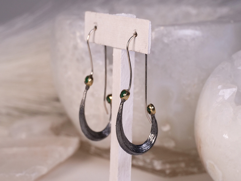 bora earrings, bora drop earrings, bora dangle earrings, bora jewelry, emerald earrings, emerald drop earrings,