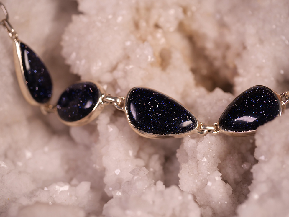 Thumbnail: bracelet cosmic stone bracelet sparkly crystal bracelet natural gemstone bracelet dark
