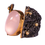Thumbnail: ring, rose quartz gold bezel ring, rose quartz sterling silver ring, oxidized sterling silver ring, 925 sterling silver ring