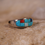 Thumbnail: turquoise statement ring, traditional native ring, rugged turquoise jewelry, turquoise silver band, men’s western